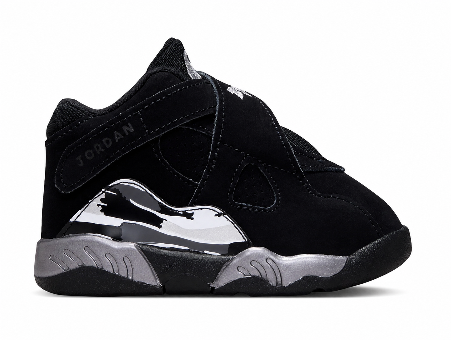 Toddler's Air Jordan 8 Retro Chrome Black/Chrome 305360-007