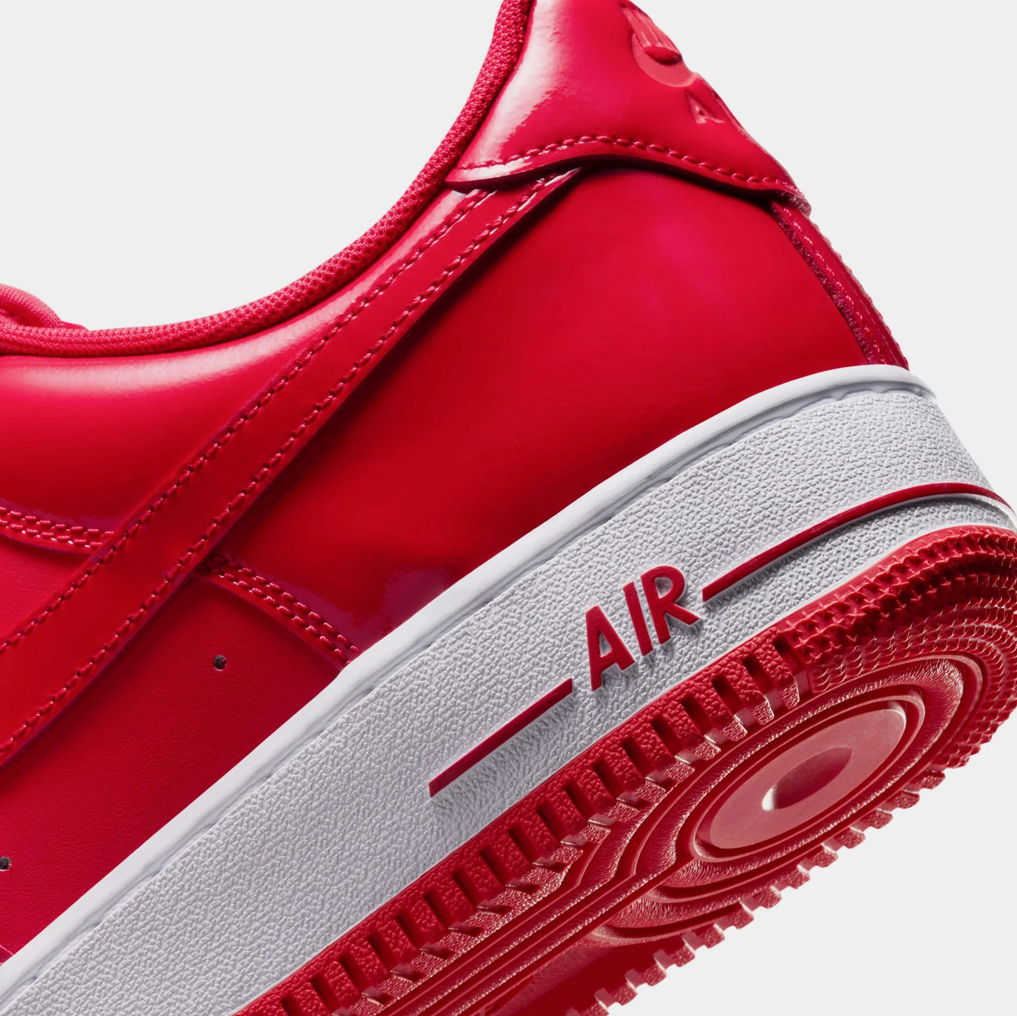 Nike Air Force 1`07 LV8 "University Red & White Light Crimson" Men's Sneakers