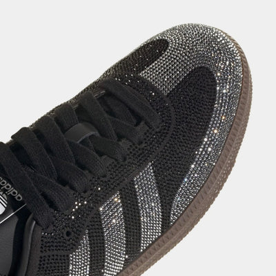 Women's Adidas Samba OG Rhinestone Core Black/Core Black/Dark Gum IH9052