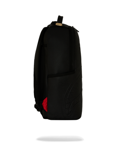 Sprayground Shark Central Embossed Black Nylon Backpack