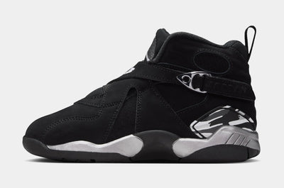 Little Kids Air Jordan 8 Retro Chrome Black/Chrome 305369-007