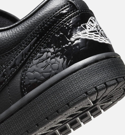 Women's Air Jordan 1 Low SE Patent Elephant Black HJ7743-010
