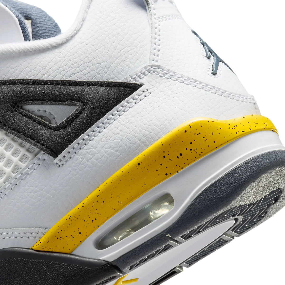 Big Kid's Air Jordan 4 Retro Tour Yellow White/Tour Yellow-Dark Blue Grey-Black 408452-102