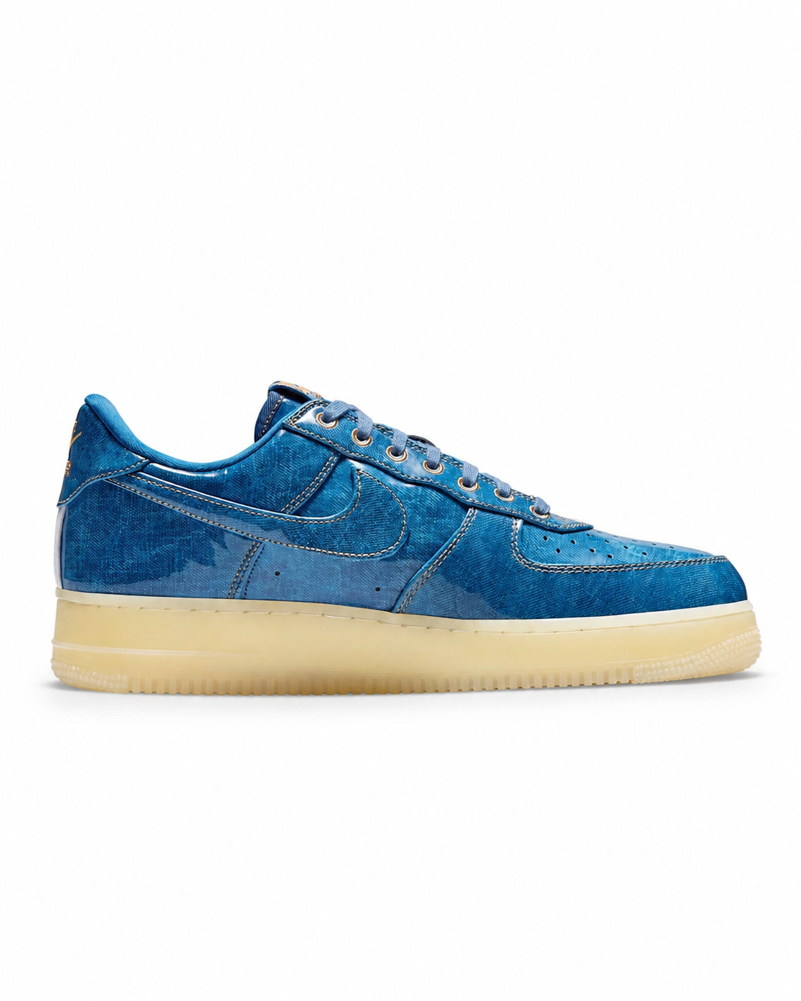 Men's Nike Air Force 1 Patent Denim Coastal Blue/Natural-Flax-Coastal Blue IM5757-400