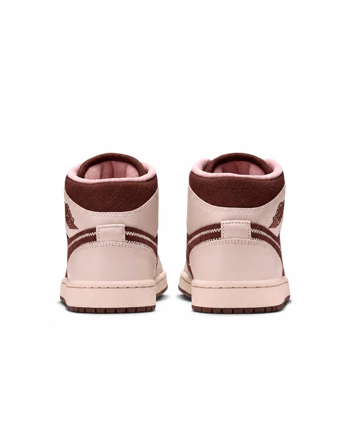 Women's Air Jordan 1 Mid SE Cacao Wow/Rust Pink/Pearl White IQ7607-200