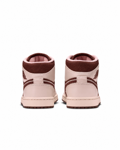 Women's Air Jordan 1 Mid SE Cacao Wow/Rust Pink/Pearl White IQ7607-200