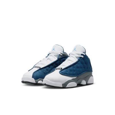 Little Kid's Air Jordan 13 Retro Navy/University Blue-Flint Grey-White DJ3005-400