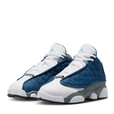 Little Kid's Air Jordan 13 Retro Navy/University Blue-Flint Grey-White DJ3005-400