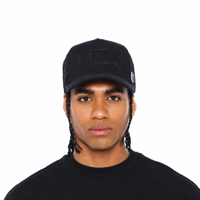 Men's Cult Of Individuality Rope Logo Trucker Hat Black 626bc-ch49a-blk