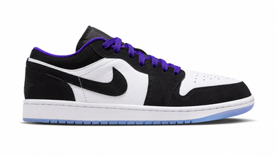 Men's Air Jordan 1 Low White/Dark Concord/Black 553558-108