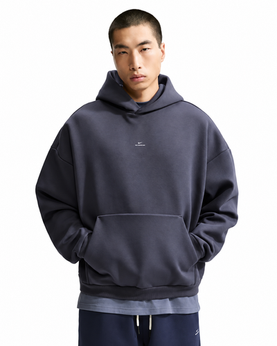 Men's Nike Standard Issue Therma-FIT Brushed Basketball Pullover Hoodie Gridiron/Pale Ivory IM5918-013