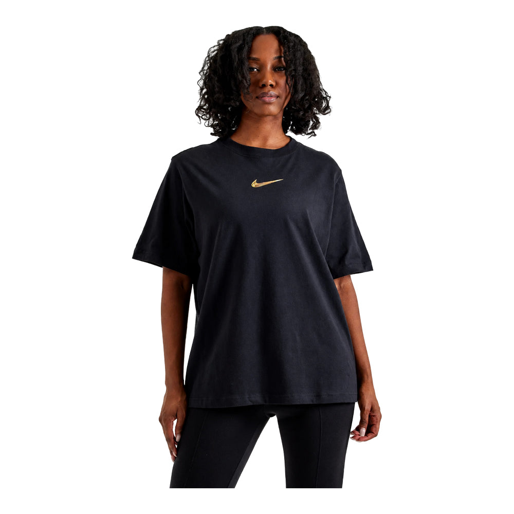 Women's Nike Sportswear Loose Graphic T-Shirt Black HF0777-010