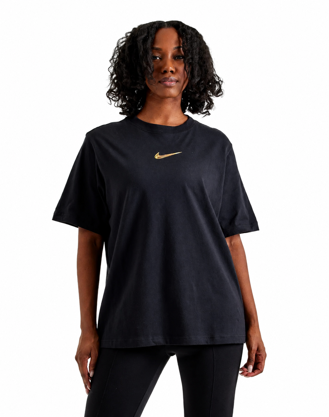 Women's Nike Sportswear Loose Graphic T-Shirt Black HF0777-010