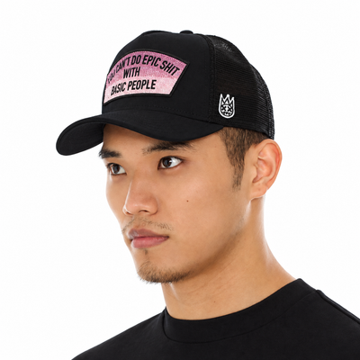 Men's Cult Of Individuality Epic Shit Trucker Hat Black 626ac-ch84a-blk