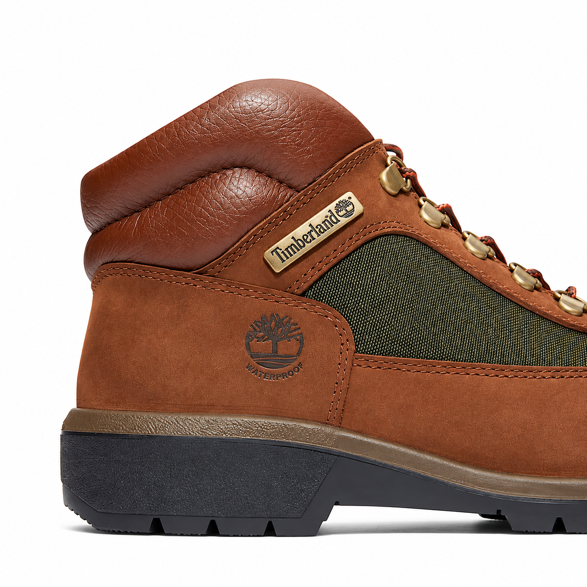 Men's Timberland Waterproof Field Boot Dark Brown Nubuck tb0a42sgw07
