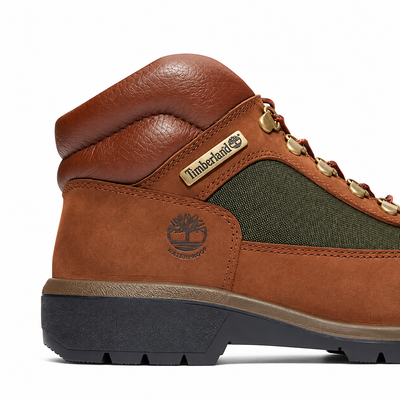 Men's Timberland Waterproof Field Boot Dark Brown Nubuck tb0a42sgw07
