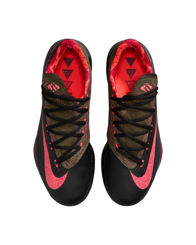 Men's Nike KD 6 Meteorology Black/Atomic Red-Medium Olive-Noble Red IM4409-001