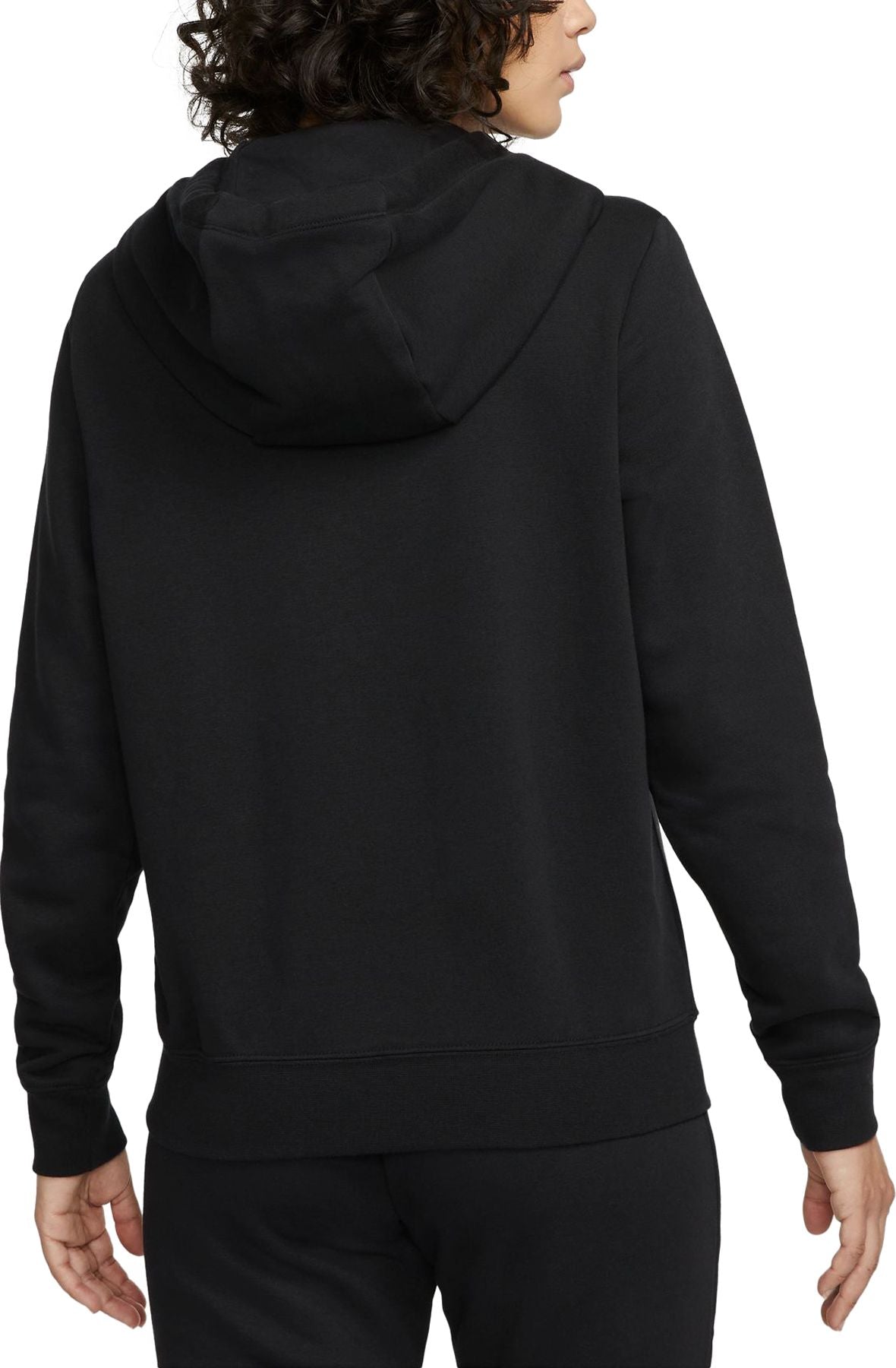 Women's Nike Sportswear Club Fleece Full Zip Black/White DQ5471-010