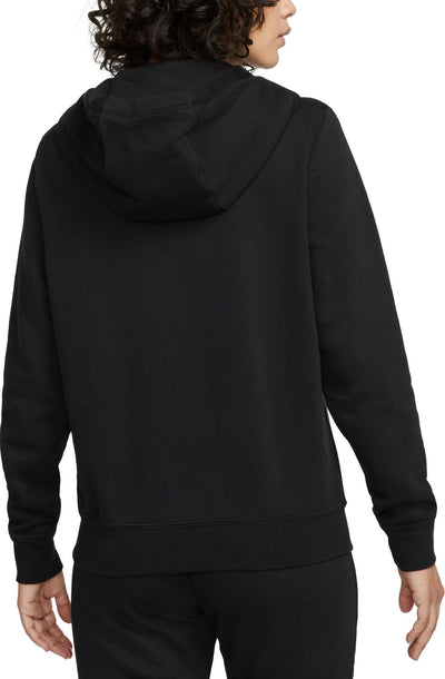 Women's Nike Sportswear Club Fleece Full Zip Black/White DQ5471-010