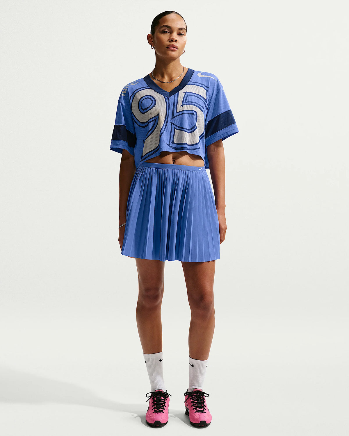 Women's Nike Sportswear Women's Pleated Skirt - Light Medium Blue/Sail 1