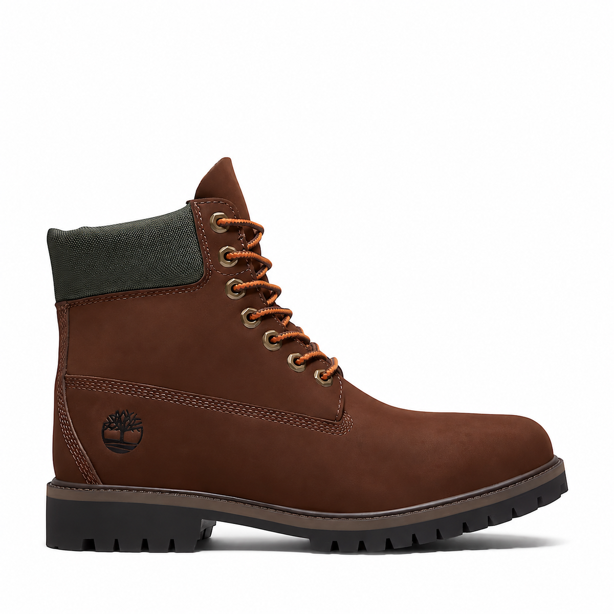 Men's Timberland® Heritage 6-Inch Waterproof Boot Dark Brown Nubuck tb0a5rnwamj