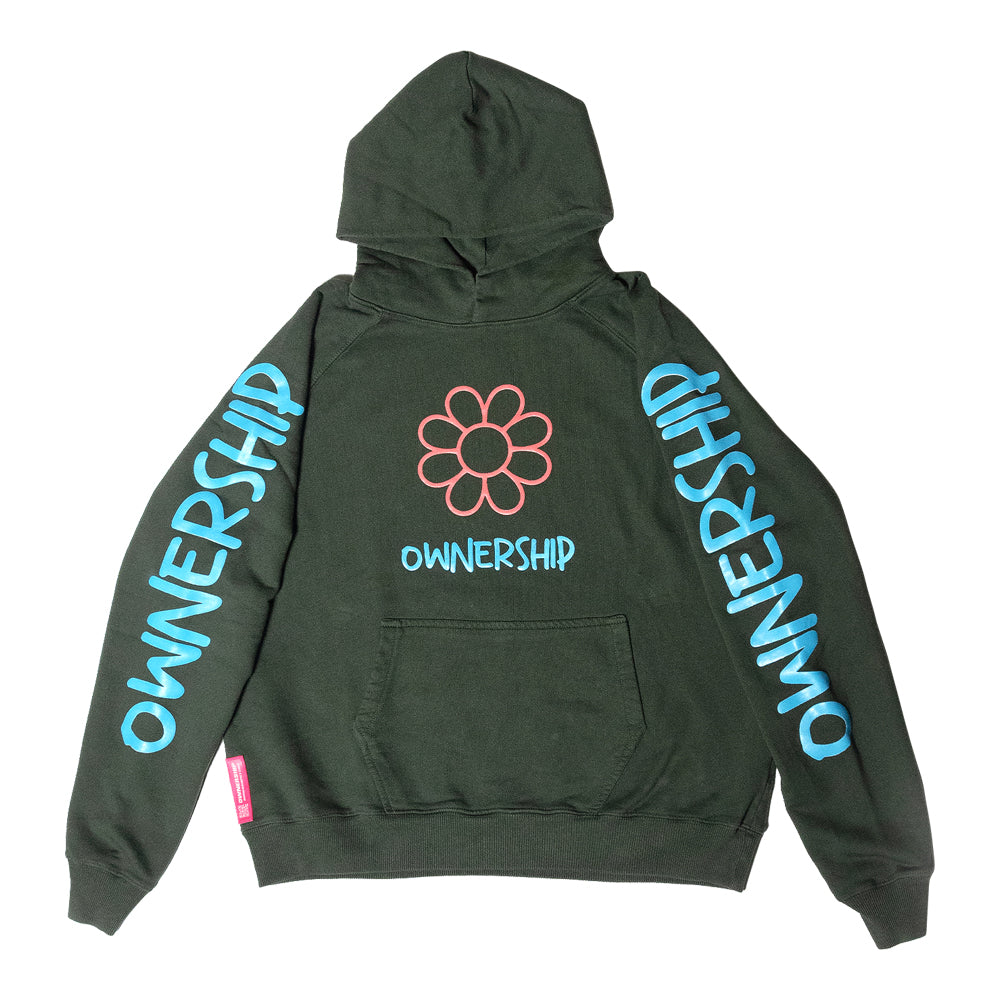 Ownership X Jae Tips Hoodie - Green &amp; Blue 1
