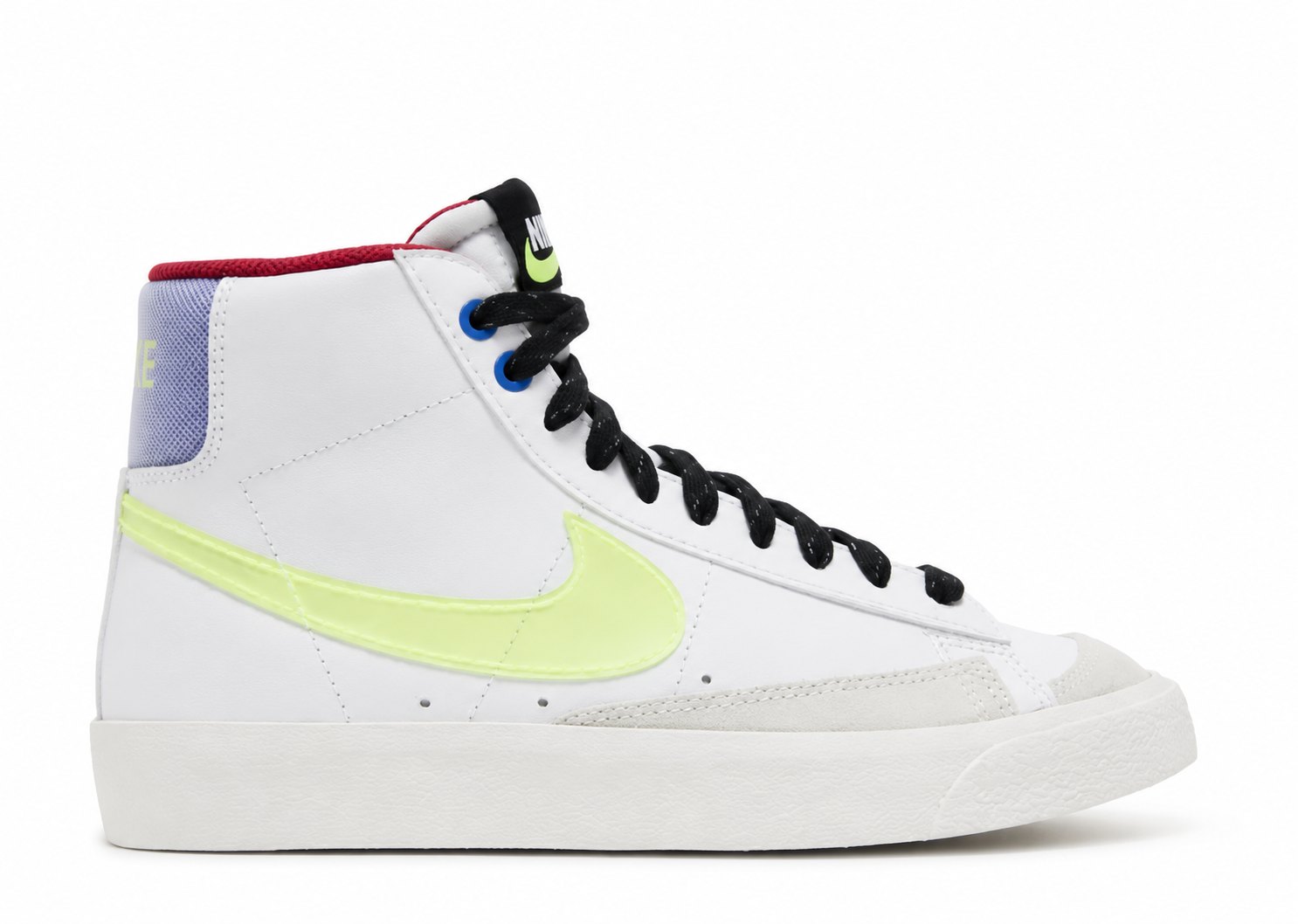 Big Kid's Nike Blazer Mid 77 White/Hyper Royal/Mystic Hibiscus/Volt DV2234-100