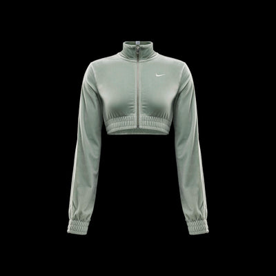 Women's Nike Sportswear Collection Cropped Velour Full-Zip Top Jade Horizon/Sail/Sail FZ3679-370