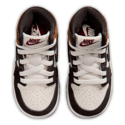 Air Jordan 1 Retro High OG Toddler's Love Letter Shadow Brown/Shadow Brown-Soft Pearl-Light British Tan-Team Red FD1413-201