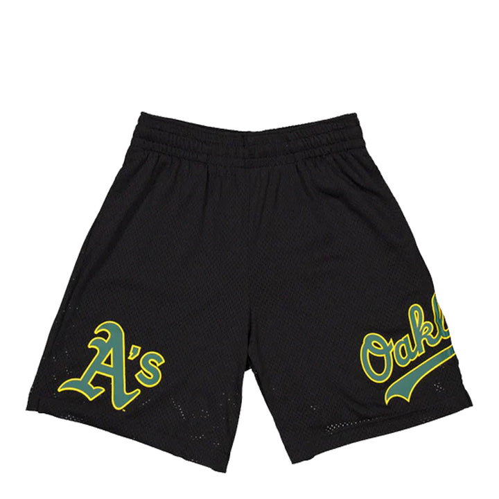 New Era Men's Oakland Athletics Core Black Mesh Shorts