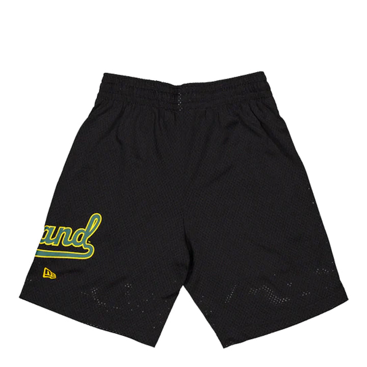 New Era Men's Oakland Athletics Core Black Mesh Shorts