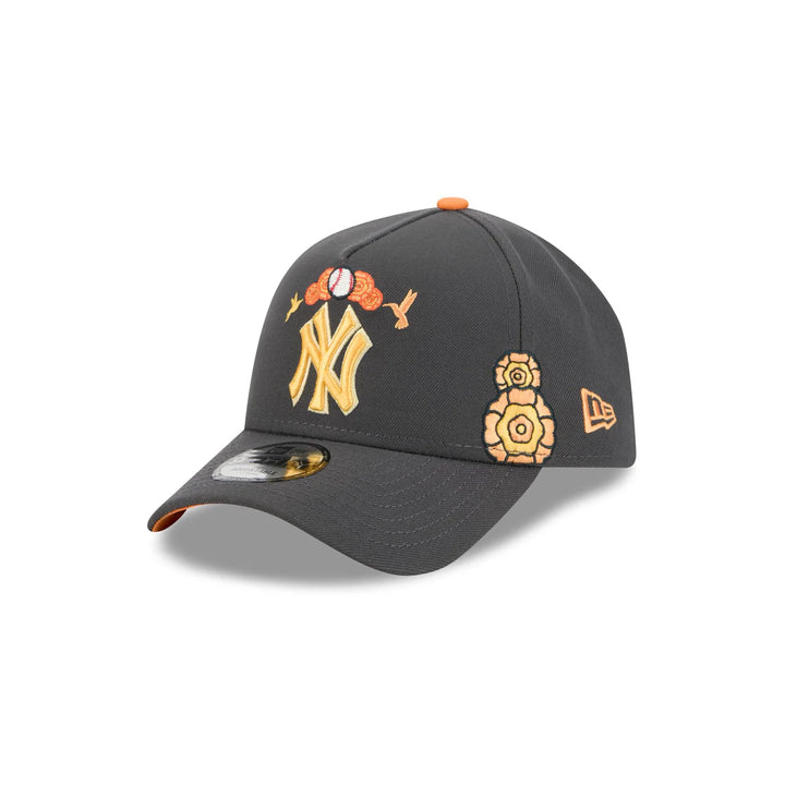 New Era New York Yankees Day of the Dead (Dia De Muertos) 9FORTY A-Frame Snapback Hat 2