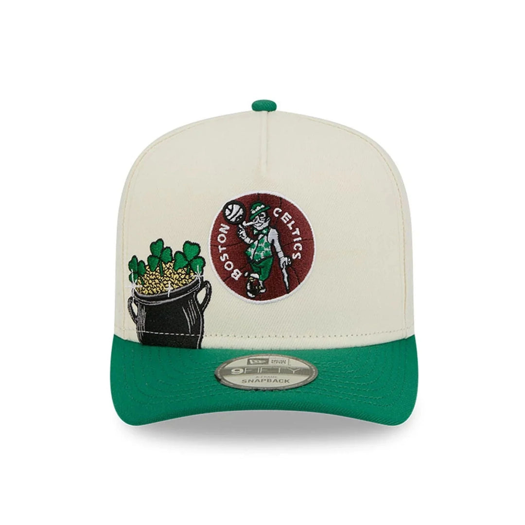 New Era Boston Celtics "Illustrated Mascot" 9FIFTY A-Frame Snapback Hat 2