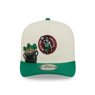 New Era Boston Celtics "Illustrated Mascot" 9FIFTY A-Frame Snapback Hat 2