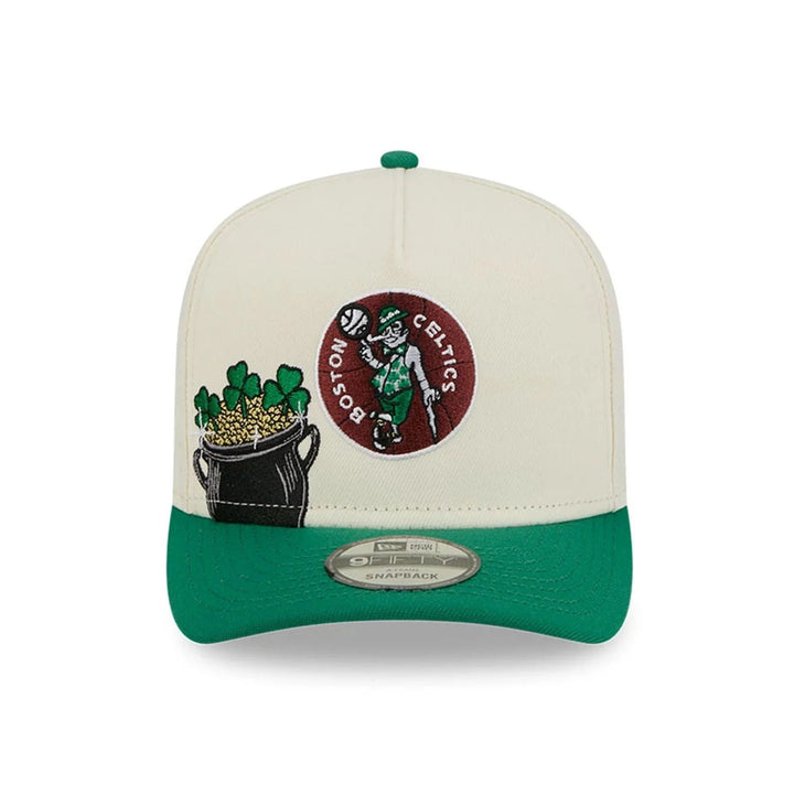 New Era Boston Celtics "Illustrated Mascot" 9FIFTY A-Frame Snapback Hat 2