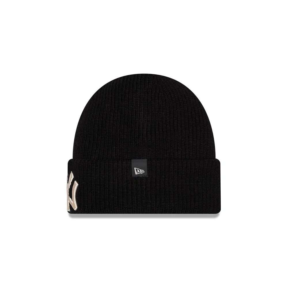 New Era New York Yankees Woolen Black Short Cuff Knit Beanie