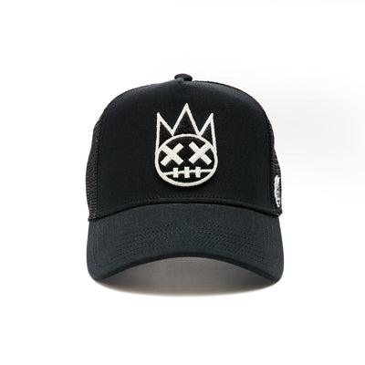 Men's Cult Of Individuality White Clean Logo Mesh Back Trucker Hat