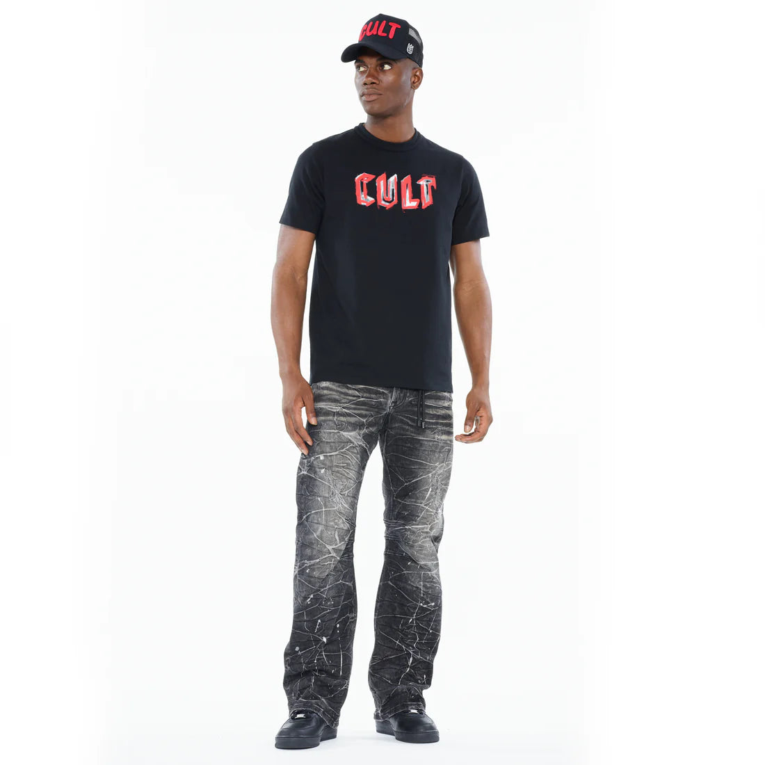 Cult of Individuality Heavyweight Men's T-Shirt - "Painter Logo" - Black 3