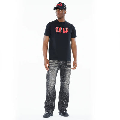Cult of Individuality Heavyweight Men's T-Shirt - "Painter Logo" - Black 3