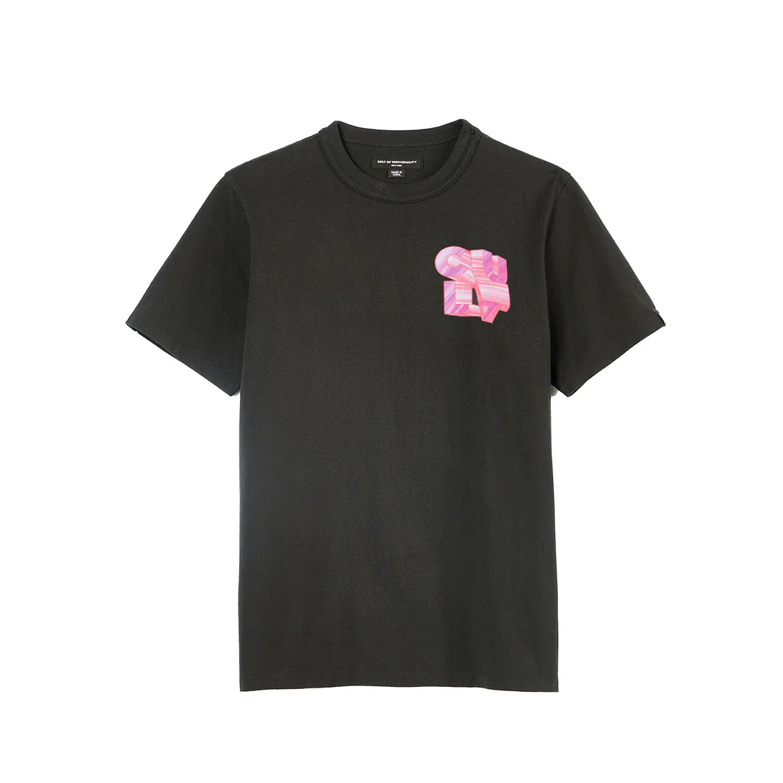 Cult of Individuality Heavyweight Men's T-Shirt - "Marker Logo" - Steel 4
