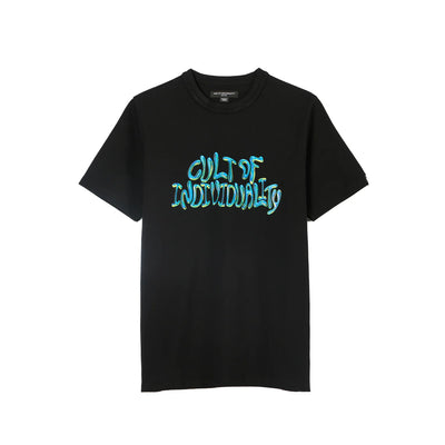 Cult of Individuality Heavyweight Men's T-Shirt - "Bubble Logo" - Black 4