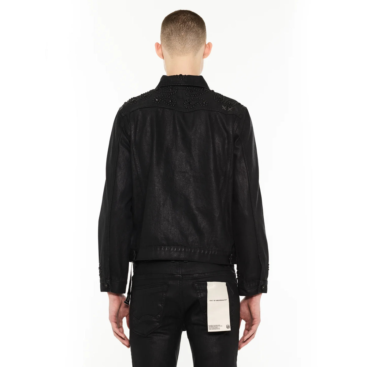 Men's Cult of Individuality Type II Denim Jacket in Paisley