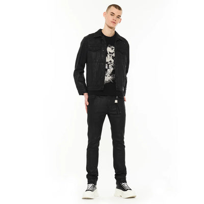 Men's Cult of Individuality Type II Denim Jacket in Paisley