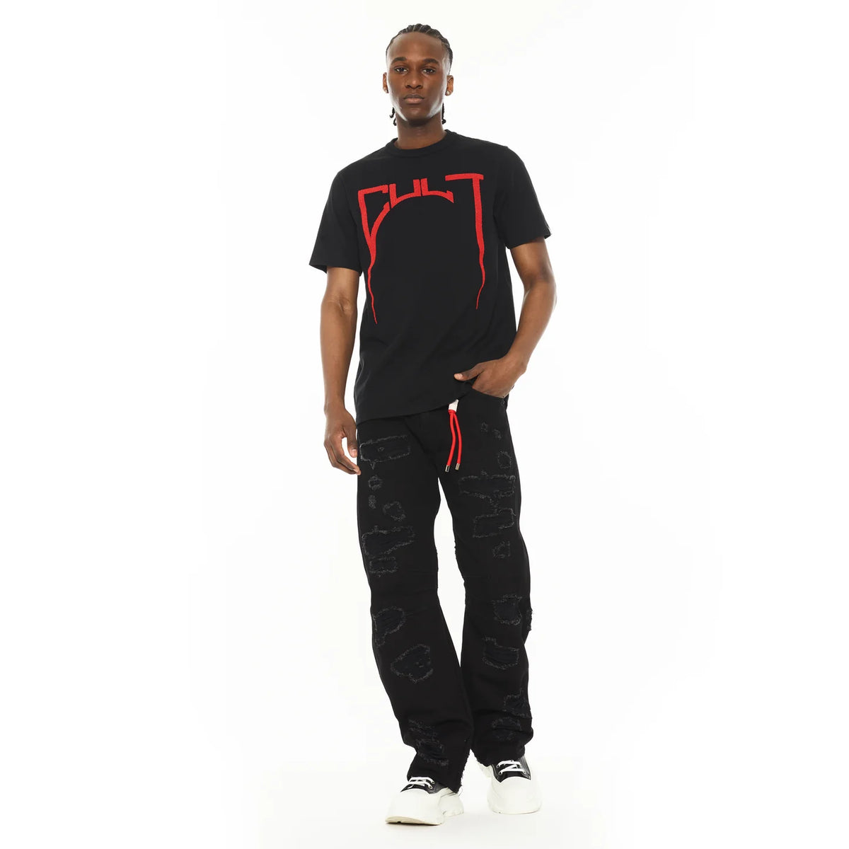 Men's Cult Of Individuality Grunge Baggy 607 Jeans in Cult