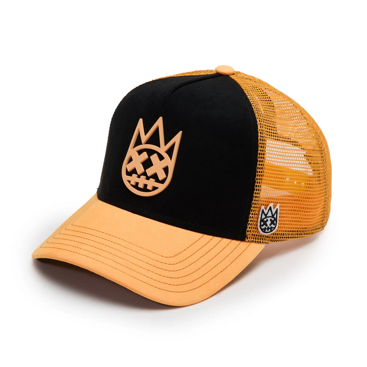 Men's Cult of Individuality Logo Mesh Back Trucker Hat "Shimuchan" in Black