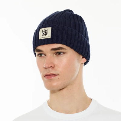 Men's Cult Of Individuality Knit Hat in Midnight Blue