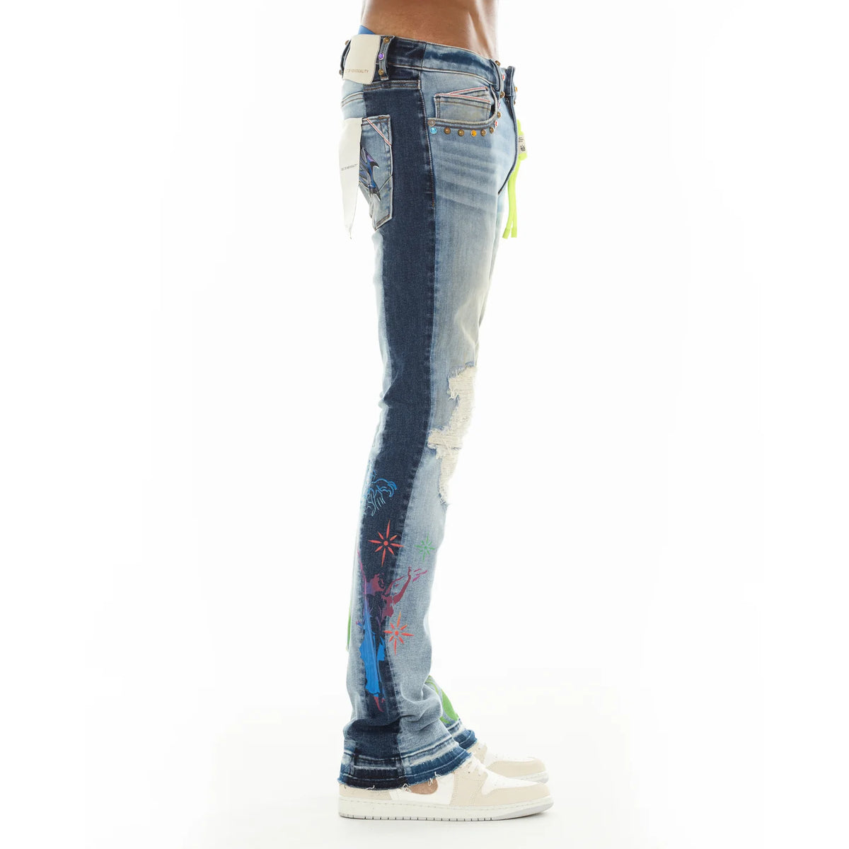 Men's Cult of Individuality Lenny Bootcut 603 Jeans in Sunny Daze