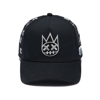 Men's Cult of Individuality Repeat Pattern Monochromatic Hat In Black