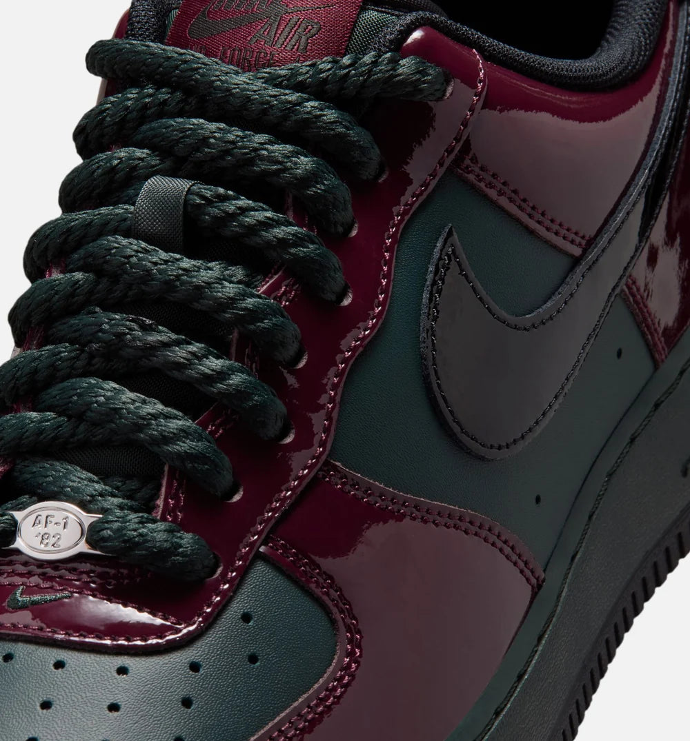 Nike Air Force 1`07 LV8 "Patent Burgundy Crush" Men's Sneakers