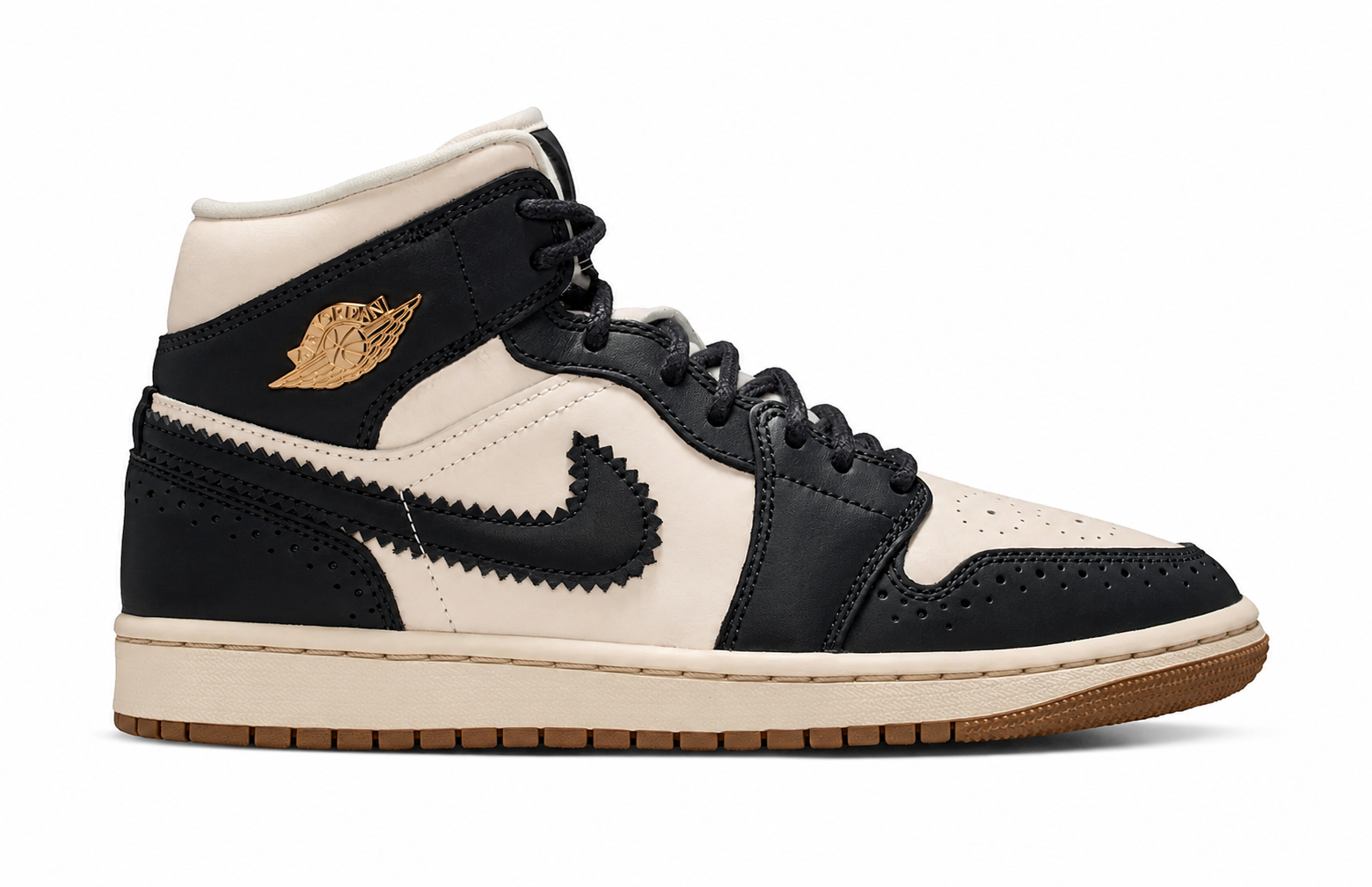 Women's Air Jordan 1 Mid SE Off Noir/Chalk/Pearl White IO0760-001